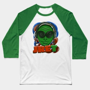 JRE.T. - Alien Version of Joe Rogan Baseball T-Shirt